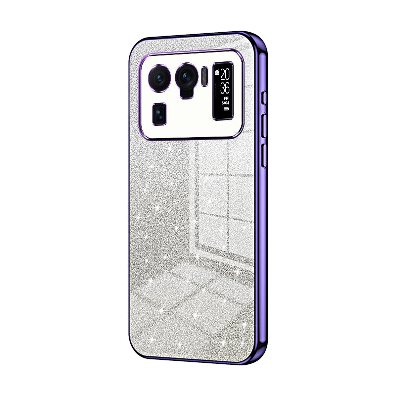 Xiaomi Mi 11 Ultra Glitter Powder Electroplated Gradient Phone Case – Fashionable & Luxurious with Anti-Fingerprint Coating, Shock-Absorption, and Lens Protection