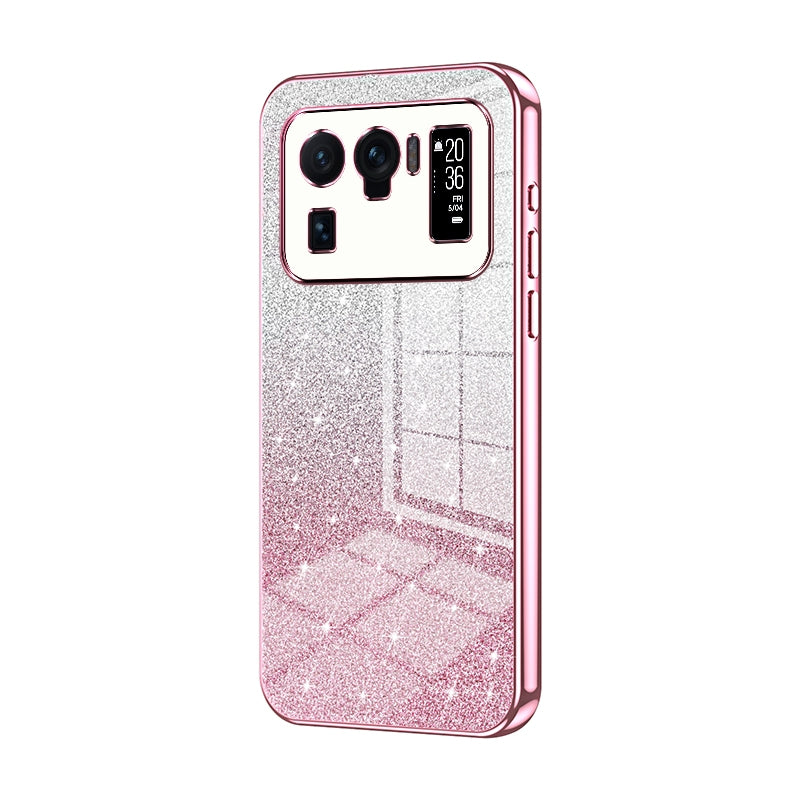 Xiaomi Mi 11 Ultra Glitter Powder Electroplated Gradient Phone Case – Fashionable & Luxurious with Anti-Fingerprint Coating, Shock-Absorption, and Lens Protection