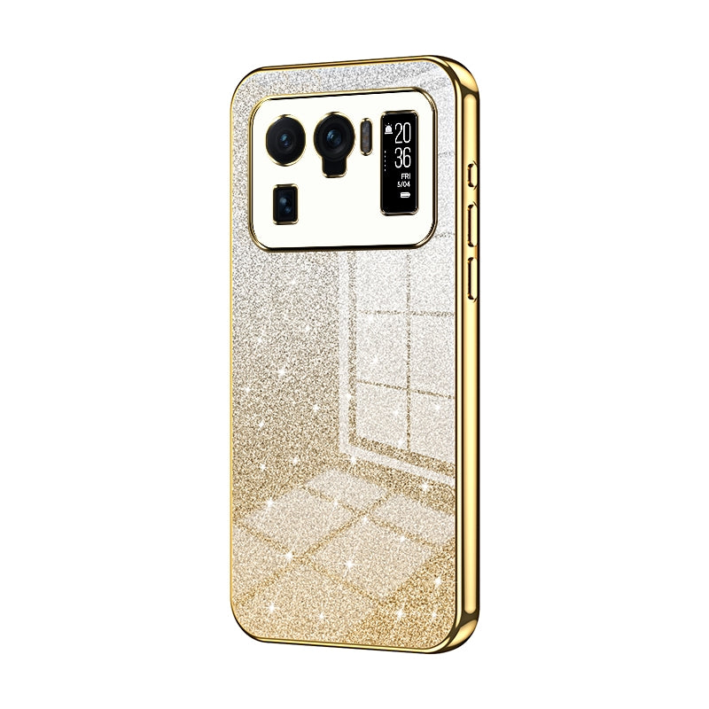 Xiaomi Mi 11 Ultra Glitter Powder Electroplated Gradient Phone Case – Fashionable & Luxurious with Anti-Fingerprint Coating, Shock-Absorption, and Lens Protection