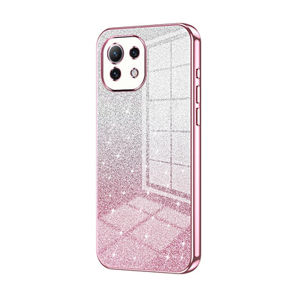 Xiaomi Mi 11 Lite 4G Glitter Powder Electroplated Gradient Phone Case – Fashionable & Luxurious with Anti-Fingerprint Coating, Shock-Absorption, and Lens Protection