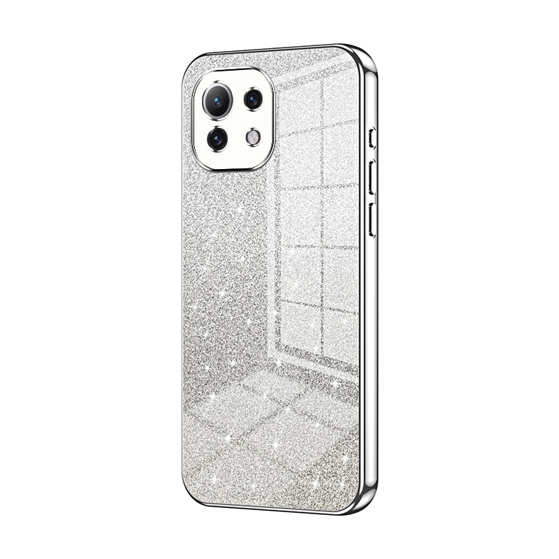 Xiaomi Mi 11 Lite 4G Glitter Powder Electroplated Gradient Phone Case – Fashionable & Luxurious with Anti-Fingerprint Coating, Shock-Absorption, and Lens Protection