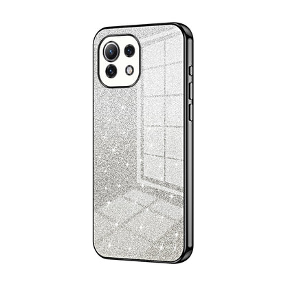 Xiaomi Mi 11 Lite 5G Glitter Powder Electroplated Gradient Phone Case – Fashionable & Luxurious with Anti-Fingerprint Coating, Shock-Absorption, and Lens Protection