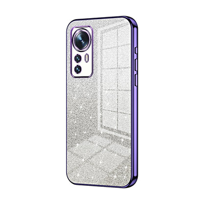 Xiaomi 12 Glitter Powder Electroplated Gradient Phone Case – Fashionable & Luxurious with Anti-Fingerprint Coating, Shock-Absorption, and Lens Protection