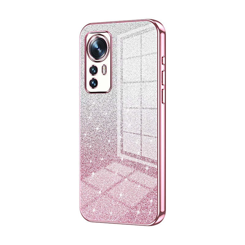 Xiaomi 12 Glitter Powder Electroplated Gradient Phone Case – Fashionable & Luxurious with Anti-Fingerprint Coating, Shock-Absorption, and Lens Protection