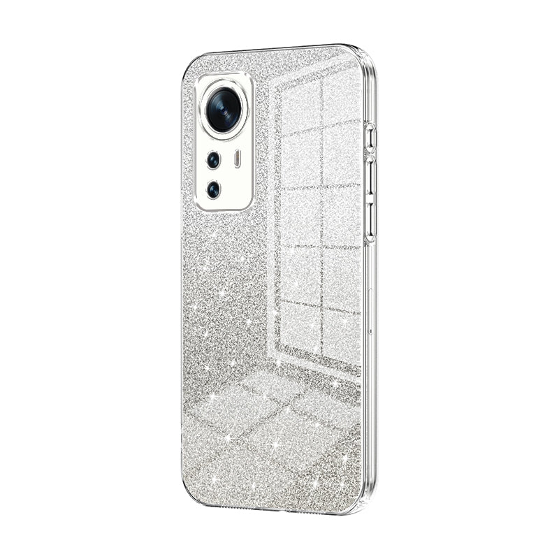 Xiaomi 12X Glitter Powder Electroplated Gradient Phone Case – Fashionable & Luxurious with Anti-Fingerprint Coating, Shock-Absorption, and Lens Protection