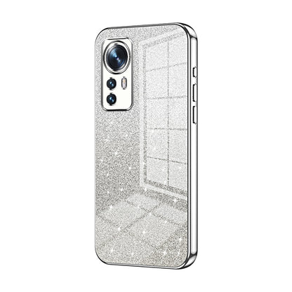 Xiaomi 12 Glitter Powder Electroplated Gradient Phone Case – Fashionable & Luxurious with Anti-Fingerprint Coating, Shock-Absorption, and Lens Protection