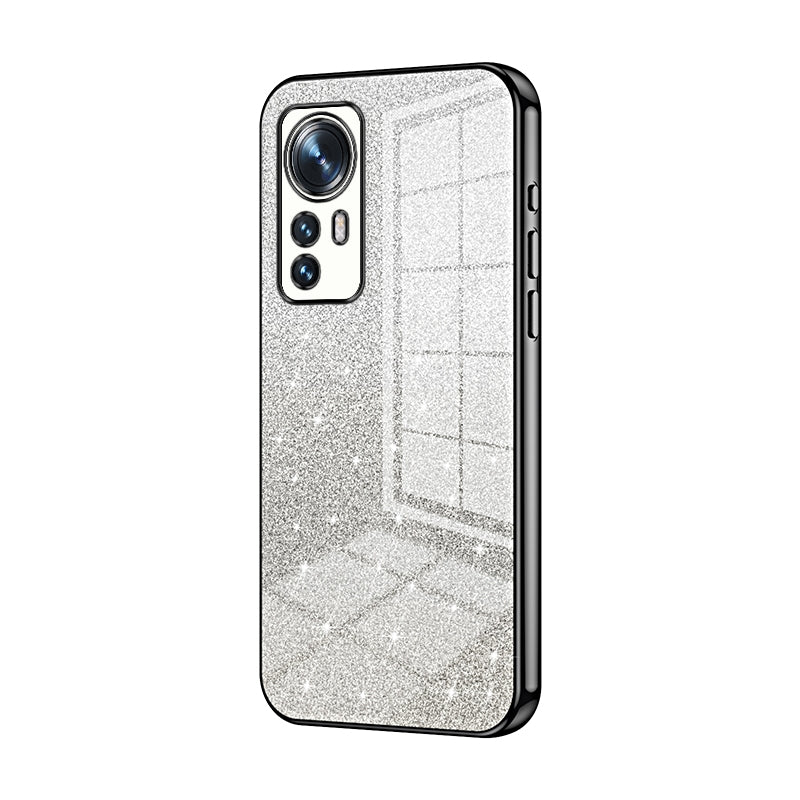 Xiaomi 12 Glitter Powder Electroplated Gradient Phone Case – Fashionable & Luxurious with Anti-Fingerprint Coating, Shock-Absorption, and Lens Protection