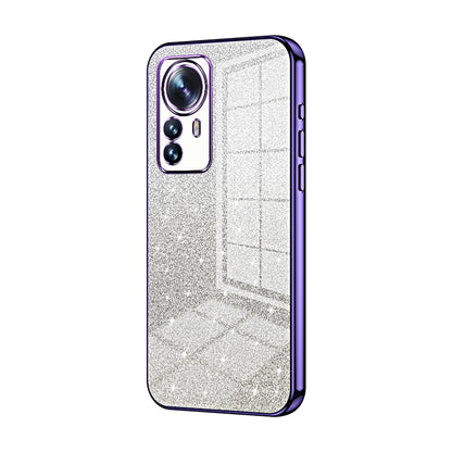 Xiaomi 12 Pro Glitter Powder Electroplated Gradient Phone Case – Fashionable & Luxurious with Anti-Fingerprint Coating, Shock-Absorption, and Lens Protection