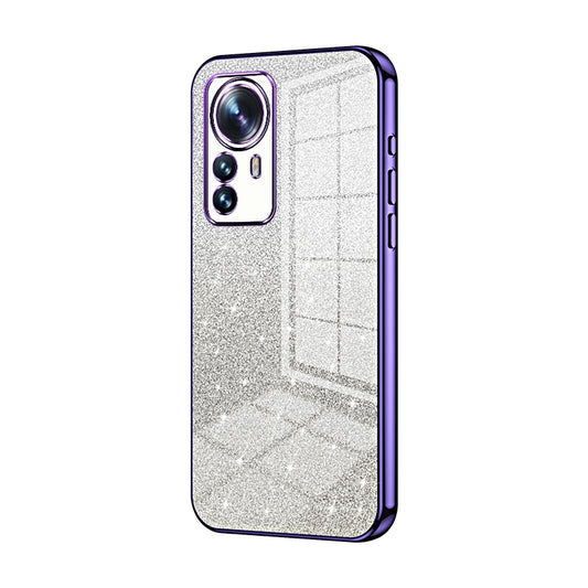 Xiaomi 12S Pro Glitter Powder Electroplated Gradient Phone Case – Fashionable & Luxurious with Anti-Fingerprint Coating, Shock-Absorption, and Lens Protection