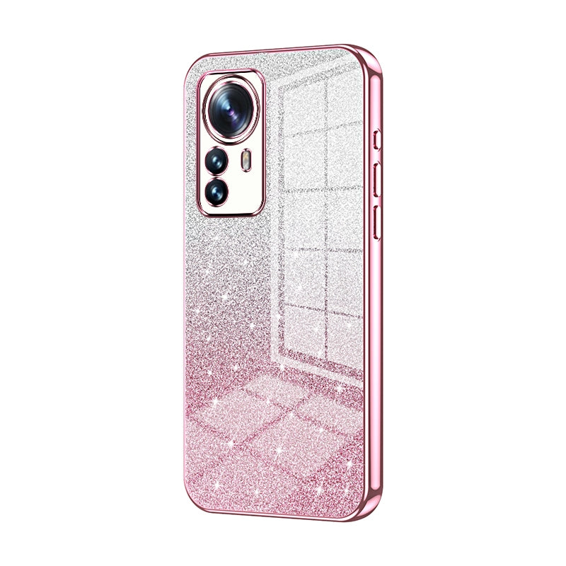 Xiaomi 12S Pro Glitter Powder Electroplated Gradient Phone Case – Fashionable & Luxurious with Anti-Fingerprint Coating, Shock-Absorption, and Lens Protection