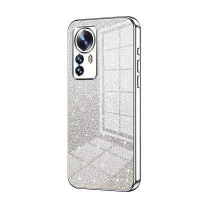 Xiaomi 12 Pro Glitter Powder Electroplated Gradient Phone Case – Fashionable & Luxurious with Anti-Fingerprint Coating, Shock-Absorption, and Lens Protection