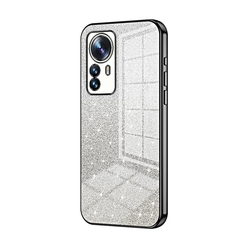 Xiaomi 12S Pro Glitter Powder Electroplated Gradient Phone Case – Fashionable & Luxurious with Anti-Fingerprint Coating, Shock-Absorption, and Lens Protection