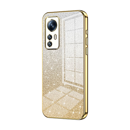 Xiaomi 12S Glitter Powder Electroplated Gradient Phone Case – Fashionable & Luxurious with Anti-Fingerprint Coating, Shock-Absorption, and Lens Protection