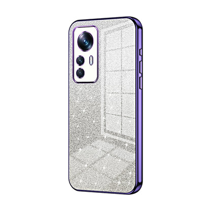 Xiaomi 12T Pro Glitter Powder Electroplated Gradient Phone Case – Fashionable & Luxurious with Anti-Fingerprint Coating, Shock-Absorption, and Lens Protection