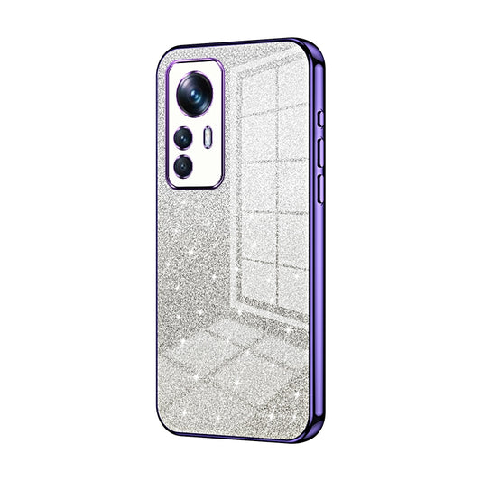 Xiaomi 12T Pro Glitter Powder Electroplated Gradient Phone Case – Fashionable & Luxurious with Anti-Fingerprint Coating, Shock-Absorption, and Lens Protection