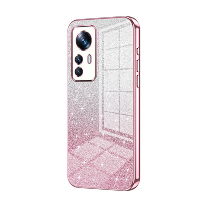 Xiaomi 12T Pro Glitter Powder Electroplated Gradient Phone Case – Fashionable & Luxurious with Anti-Fingerprint Coating, Shock-Absorption, and Lens Protection