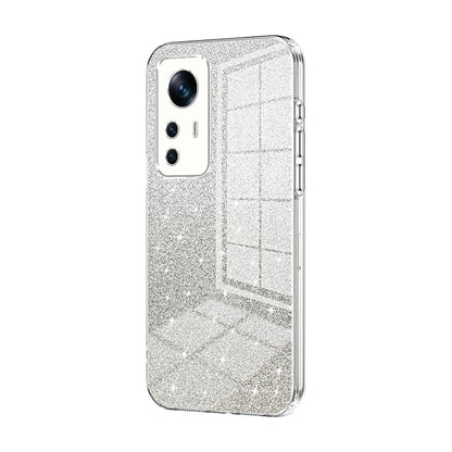 Xiaomi 12T Pro Glitter Powder Electroplated Gradient Phone Case – Fashionable & Luxurious with Anti-Fingerprint Coating, Shock-Absorption, and Lens Protection