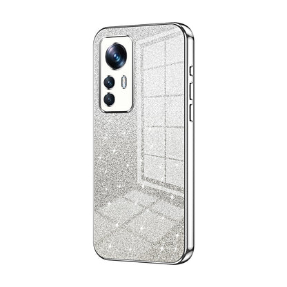Xiaomi 12T Pro Glitter Powder Electroplated Gradient Phone Case – Fashionable & Luxurious with Anti-Fingerprint Coating, Shock-Absorption, and Lens Protection