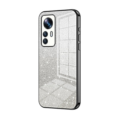 Xiaomi 12T Pro Glitter Powder Electroplated Gradient Phone Case – Fashionable & Luxurious with Anti-Fingerprint Coating, Shock-Absorption, and Lens Protection