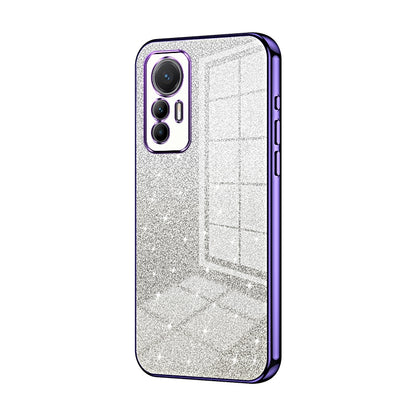 Xiaomi 12 Lite Glitter Powder Electroplated Gradient Phone Case – Fashionable & Luxurious with Anti-Fingerprint Coating, Shock-Absorption, and Lens Protection