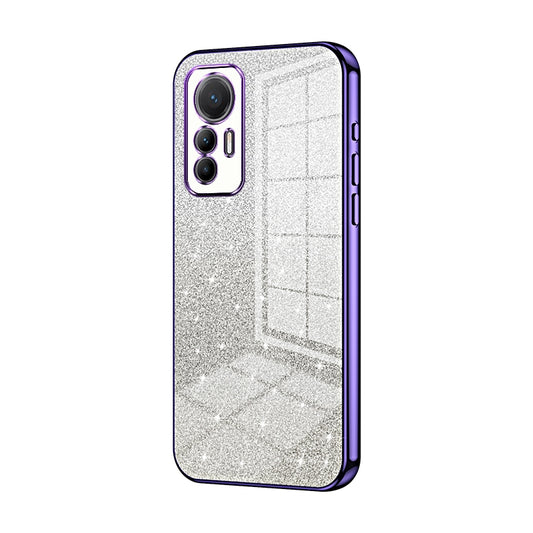 Xiaomi 12 Lite Glitter Powder Electroplated Gradient Phone Case – Fashionable & Luxurious with Anti-Fingerprint Coating, Shock-Absorption, and Lens Protection