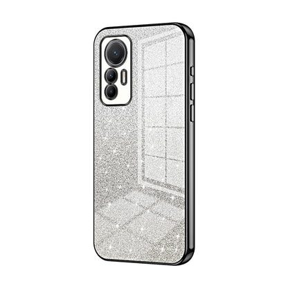 Xiaomi 12 Lite Glitter Powder Electroplated Gradient Phone Case – Fashionable & Luxurious with Anti-Fingerprint Coating, Shock-Absorption, and Lens Protection