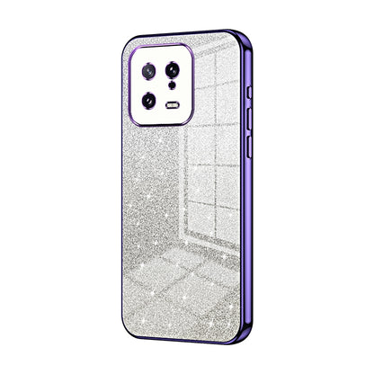Xiaomi 13 Glitter Powder Electroplated Gradient Phone Case – Fashionable & Luxurious with Anti-Fingerprint Coating, Shock-Absorption, and Lens Protection