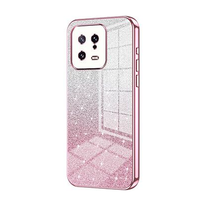Xiaomi 13 Glitter Powder Electroplated Gradient Phone Case – Fashionable & Luxurious with Anti-Fingerprint Coating, Shock-Absorption, and Lens Protection