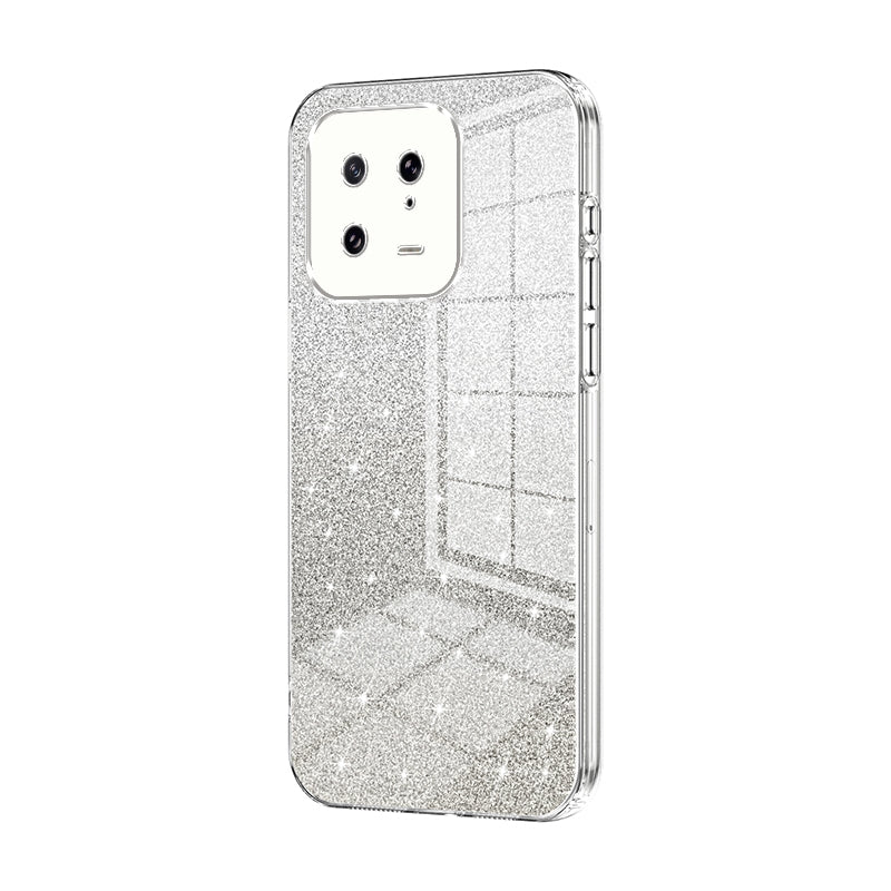 Xiaomi 13 Glitter Powder Electroplated Gradient Phone Case – Fashionable & Luxurious with Anti-Fingerprint Coating, Shock-Absorption, and Lens Protection