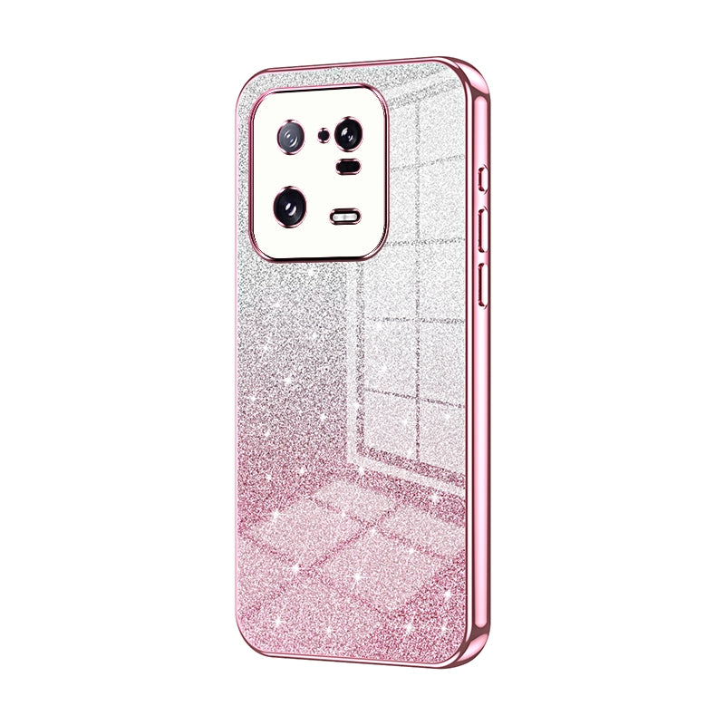Xiaomi 13 Pro Glitter Powder Electroplated Gradient Phone Case – Fashionable & Luxurious with Anti-Fingerprint Coating, Shock-Absorption, and Lens Protection