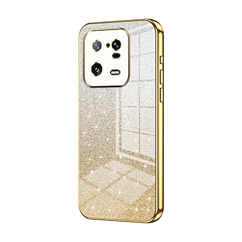 Xiaomi 13 Pro Glitter Powder Electroplated Gradient Phone Case – Fashionable & Luxurious with Anti-Fingerprint Coating, Shock-Absorption, and Lens Protection