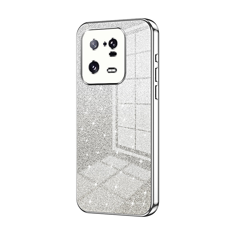 Xiaomi 13 Pro Glitter Powder Electroplated Gradient Phone Case – Fashionable & Luxurious with Anti-Fingerprint Coating, Shock-Absorption, and Lens Protection