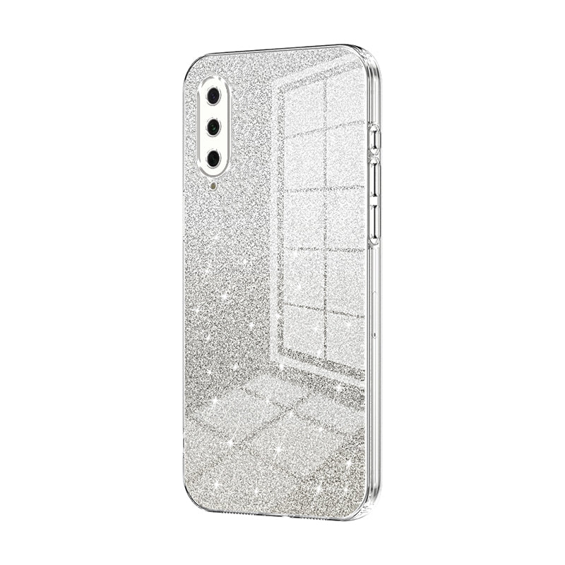 Xiaomi Mi A3 Glitter Powder Electroplated Gradient Phone Case – Fashionable & Luxurious with Anti-Fingerprint Coating, Shock-Absorption, and Lens Protection