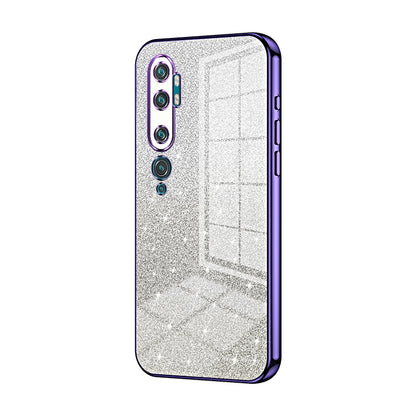 Xiaomi Mi Note 10 Glitter Powder Electroplated Gradient Phone Case – Fashionable & Luxurious with Anti-Fingerprint Coating, Shock-Absorption, and Lens Protection