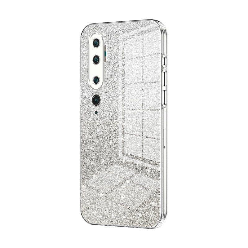 Xiaomi Mi CC9 Pro Glitter Powder Electroplated Gradient Phone Case – Fashionable & Luxurious with Anti-Fingerprint Coating, Shock-Absorption, and Lens Protection