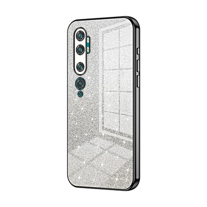 Xiaomi Mi Note 10 Glitter Powder Electroplated Gradient Phone Case – Fashionable & Luxurious with Anti-Fingerprint Coating, Shock-Absorption, and Lens Protection