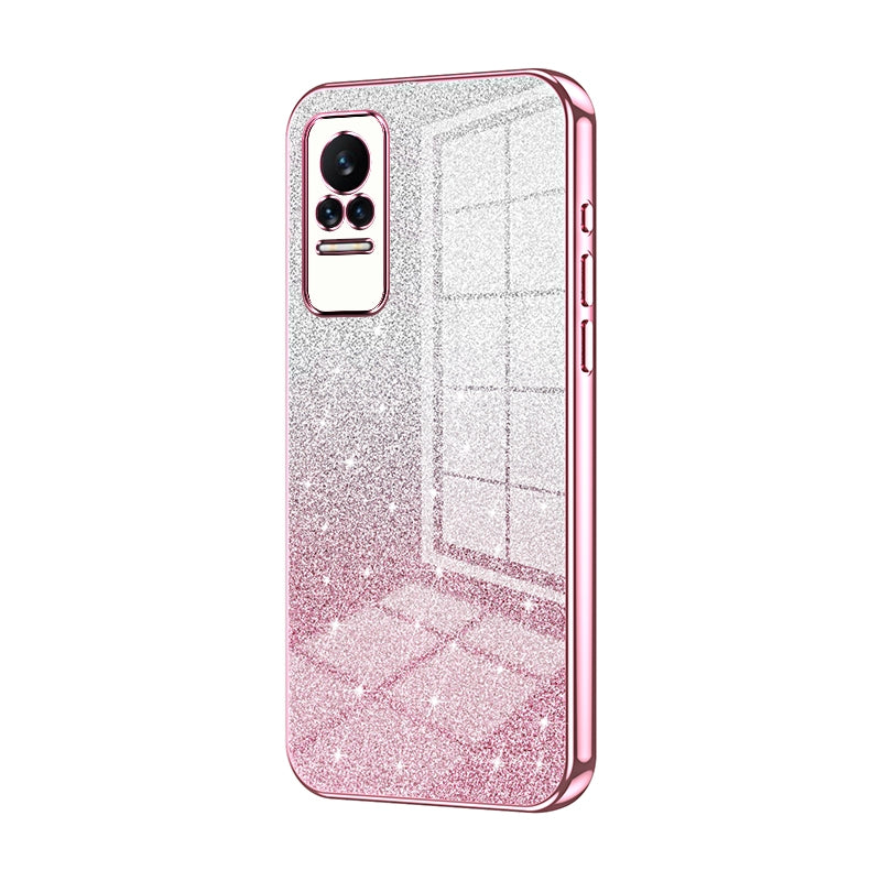 Xiaomi Civi 1S Glitter Powder Electroplated Gradient Phone Case – Fashionable & Luxurious with Anti-Fingerprint Coating, Shock-Absorption, and Lens Protection