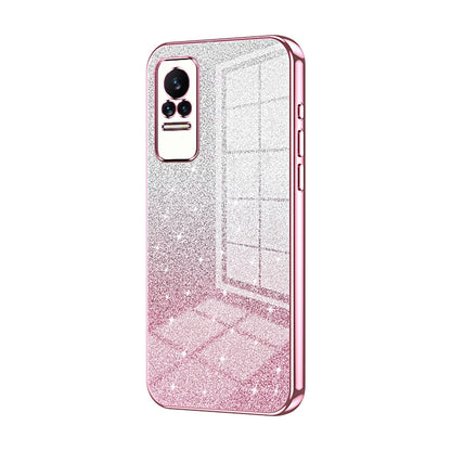 Xiaomi Civi 1S Glitter Powder Electroplated Gradient Phone Case – Fashionable & Luxurious with Anti-Fingerprint Coating, Shock-Absorption, and Lens Protection