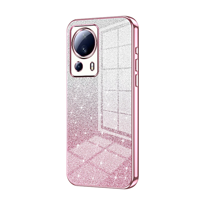 Xiaomi Civi 2 Glitter Powder Electroplated Gradient Phone Case – Fashionable & Luxurious with Anti-Fingerprint Coating, Shock-Absorption, and Lens Protection