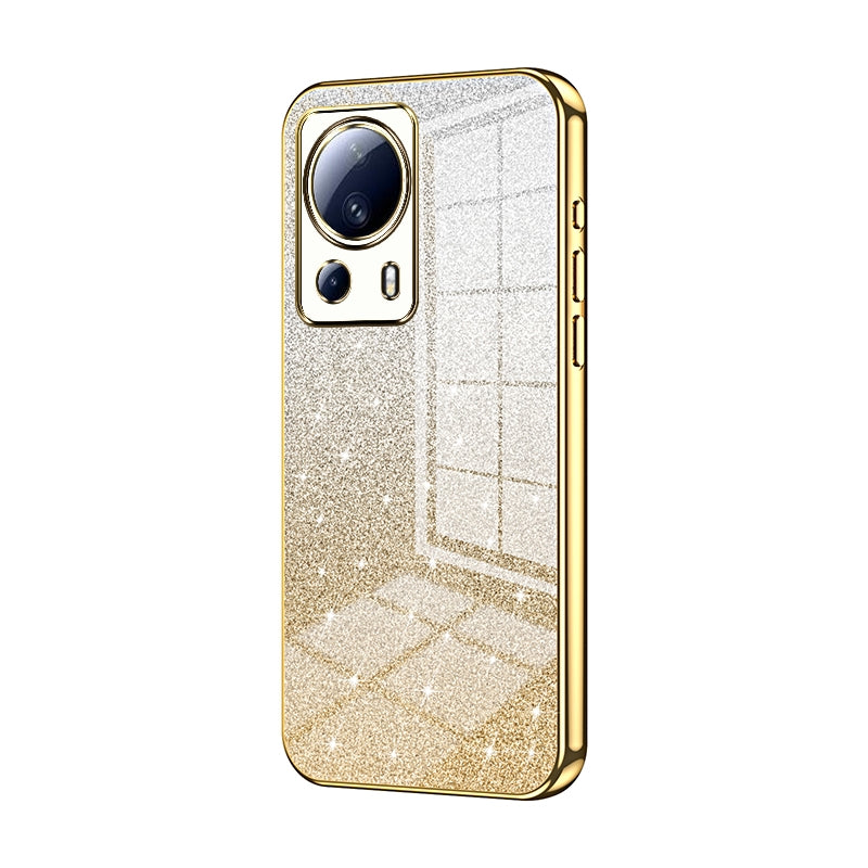 Xiaomi 13 Lite Glitter Powder Electroplated Gradient Phone Case – Fashionable & Luxurious with Anti-Fingerprint Coating, Shock-Absorption, and Lens Protection