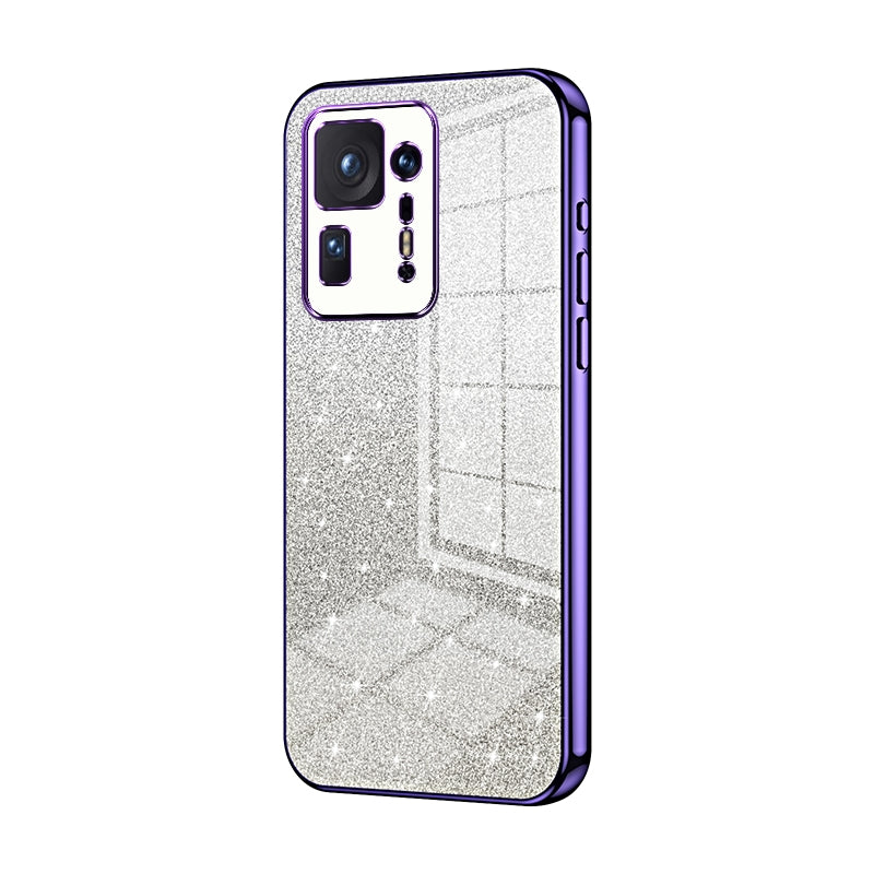 Xiaomi Mix 4 Glitter Powder Electroplated Gradient Phone Case – Fashionable & Luxurious with Anti-Fingerprint Coating, Shock-Absorption, and Lens Protection