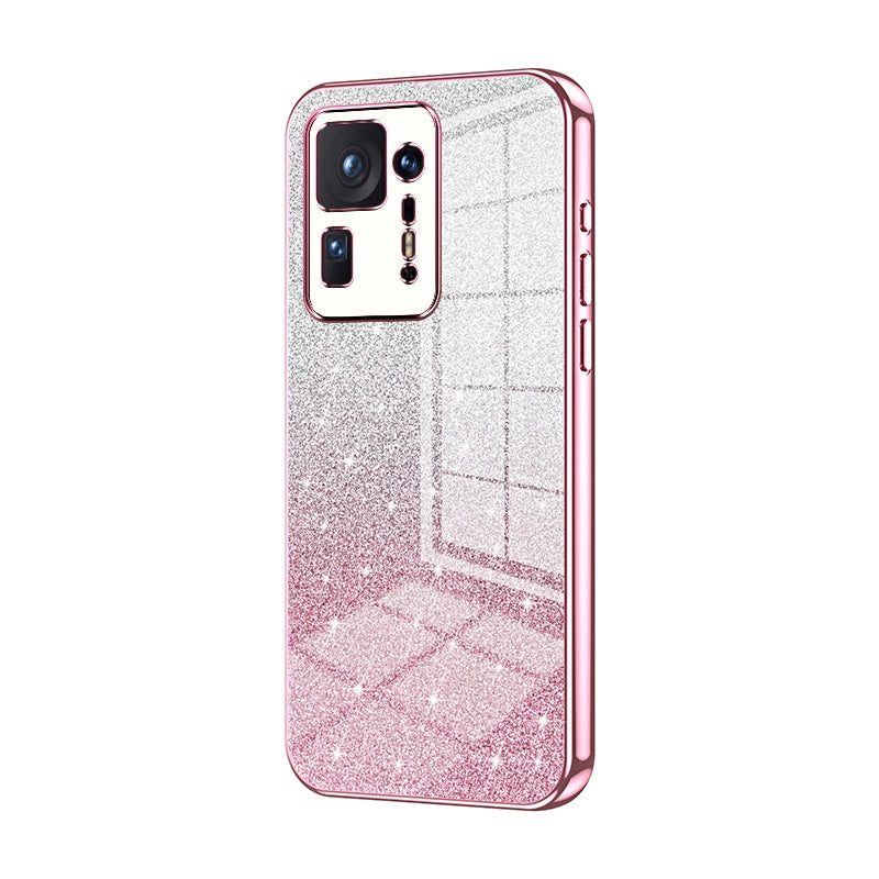 Xiaomi Mix 4 Glitter Powder Electroplated Gradient Phone Case – Fashionable & Luxurious with Anti-Fingerprint Coating, Shock-Absorption, and Lens Protection