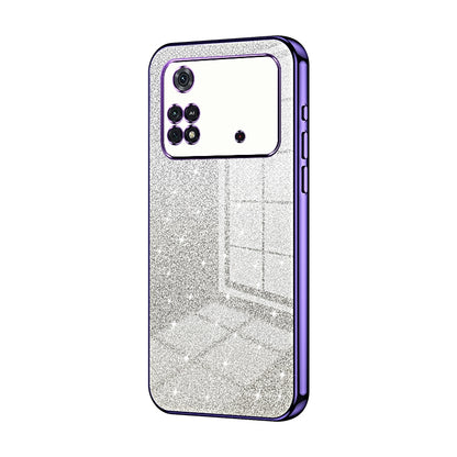 Xiaomi Poco M4 Pro Glitter Powder Electroplated Gradient Phone Case – Fashionable & Luxurious with Anti-Fingerprint Coating, Shock-Absorption, and Lens Protection