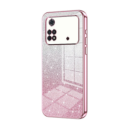 Xiaomi Poco M4 Pro Glitter Powder Electroplated Gradient Phone Case – Fashionable & Luxurious with Anti-Fingerprint Coating, Shock-Absorption, and Lens Protection