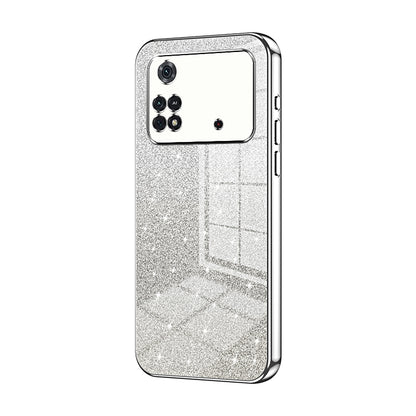 Xiaomi Poco M4 Pro Glitter Powder Electroplated Gradient Phone Case – Fashionable & Luxurious with Anti-Fingerprint Coating, Shock-Absorption, and Lens Protection