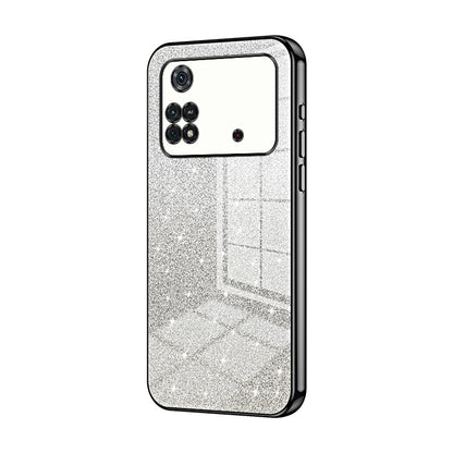 Xiaomi Poco M4 Pro Glitter Powder Electroplated Gradient Phone Case – Fashionable & Luxurious with Anti-Fingerprint Coating, Shock-Absorption, and Lens Protection