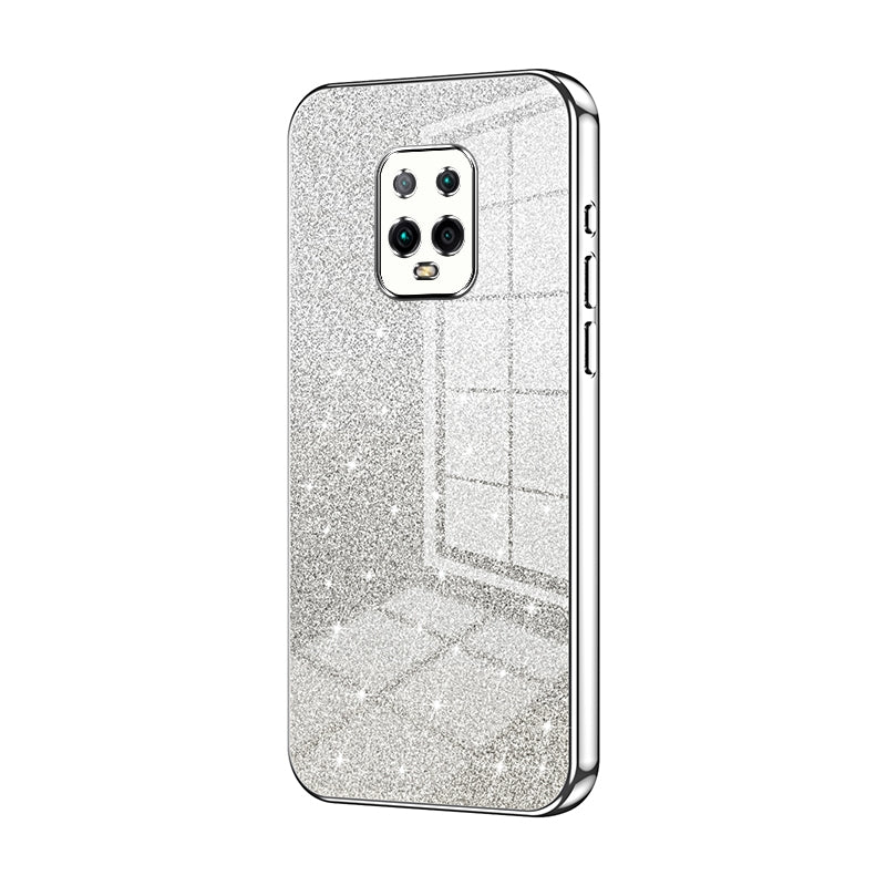 Xiaomi Redmi 10X Pro 5G Glitter Powder Electroplated Gradient Phone Case – Fashionable & Luxurious with Anti-Fingerprint Coating, Shock-Absorption, and Lens Protection