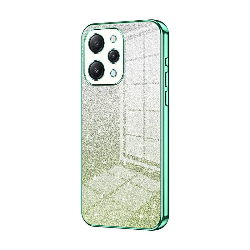 Xiaomi Redmi Note 12R Glitter Powder Electroplated Gradient Phone Case – Fashionable & Luxurious with Anti-Fingerprint Coating, Shock-Absorption, and Lens Protection