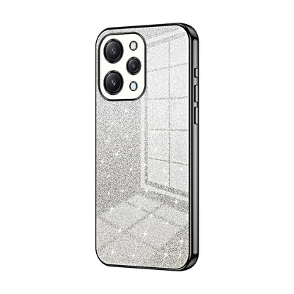Xiaomi Redmi 12 Glitter Powder Electroplated Gradient Phone Case – Fashionable & Luxurious with Anti-Fingerprint Coating, Shock-Absorption, and Lens Protection