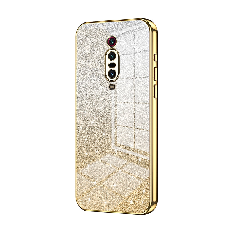Xiaomi Redmi K20 Glitter Powder Electroplated Gradient Phone Case – Fashionable & Luxurious with Anti-Fingerprint Coating, Shock-Absorption, and Lens Protection